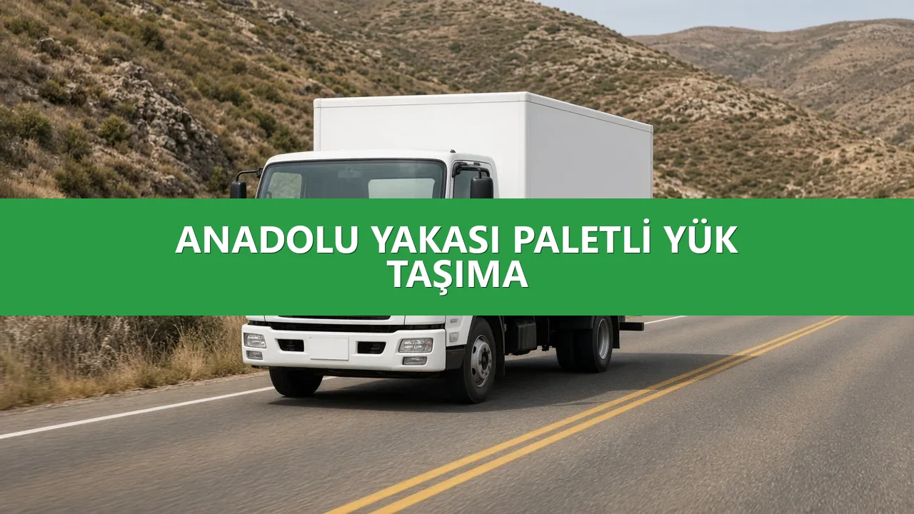 Anadolu Yakası Parça Yük Taşıma Teslim